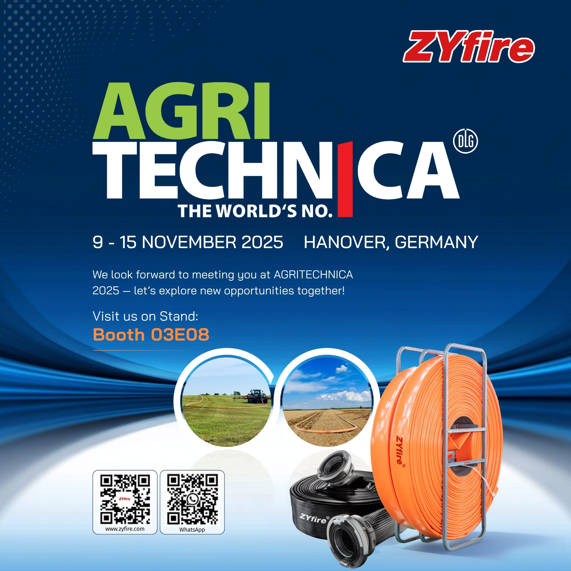 ZYfire Presents Complete Fluid Management Solutions at AGRITECHNICA 2025: Engineering Excellence for Modern Agricultural Applications