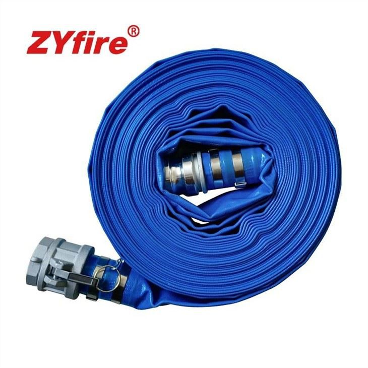 Agriculture Water Discharge TPR PVC Layflat Lay Flat Hose With C+E Camlock Coupling