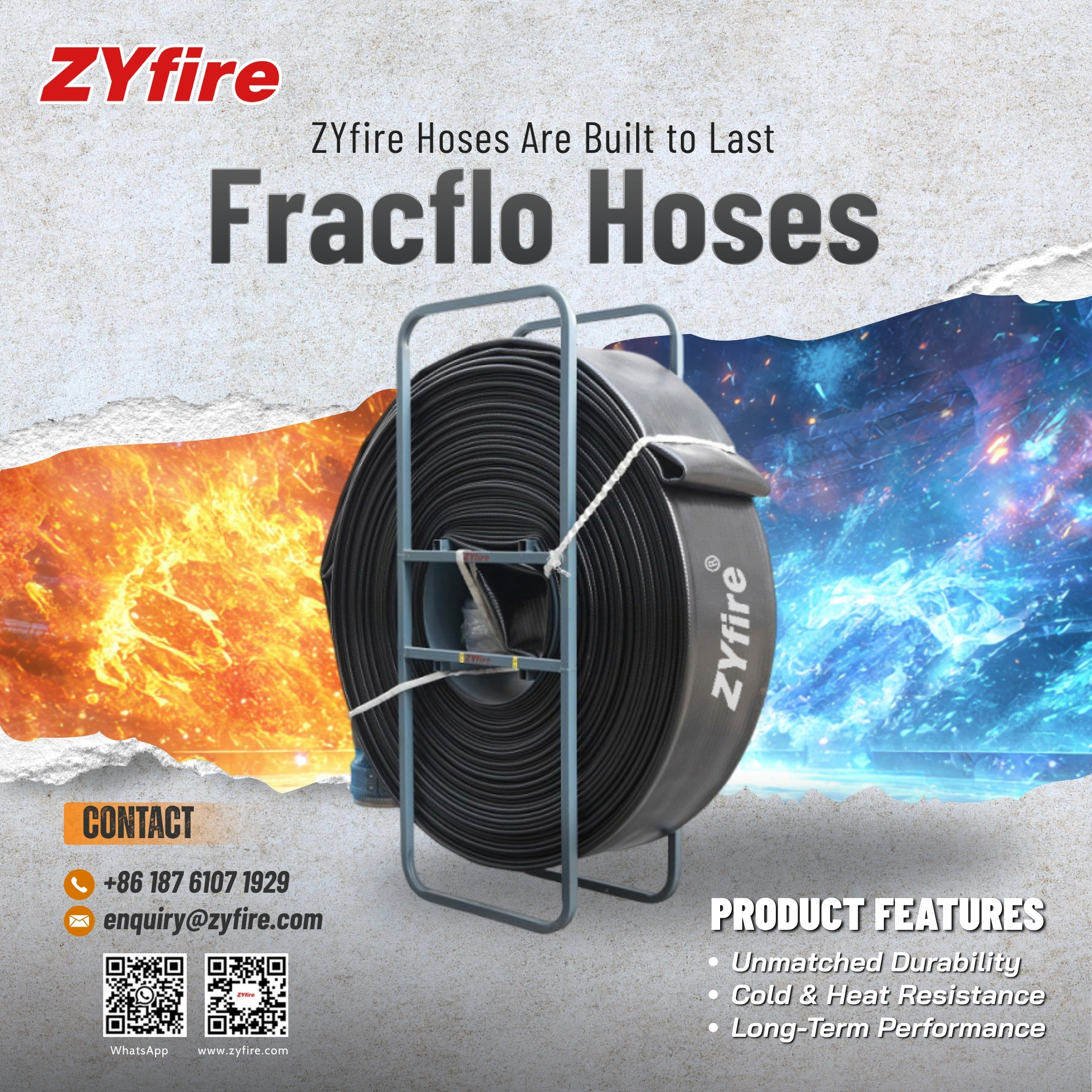 Conquering the Russian Frontier: Why the ZYfire Fracflo Hose is Your Ultimate Industrial Ally